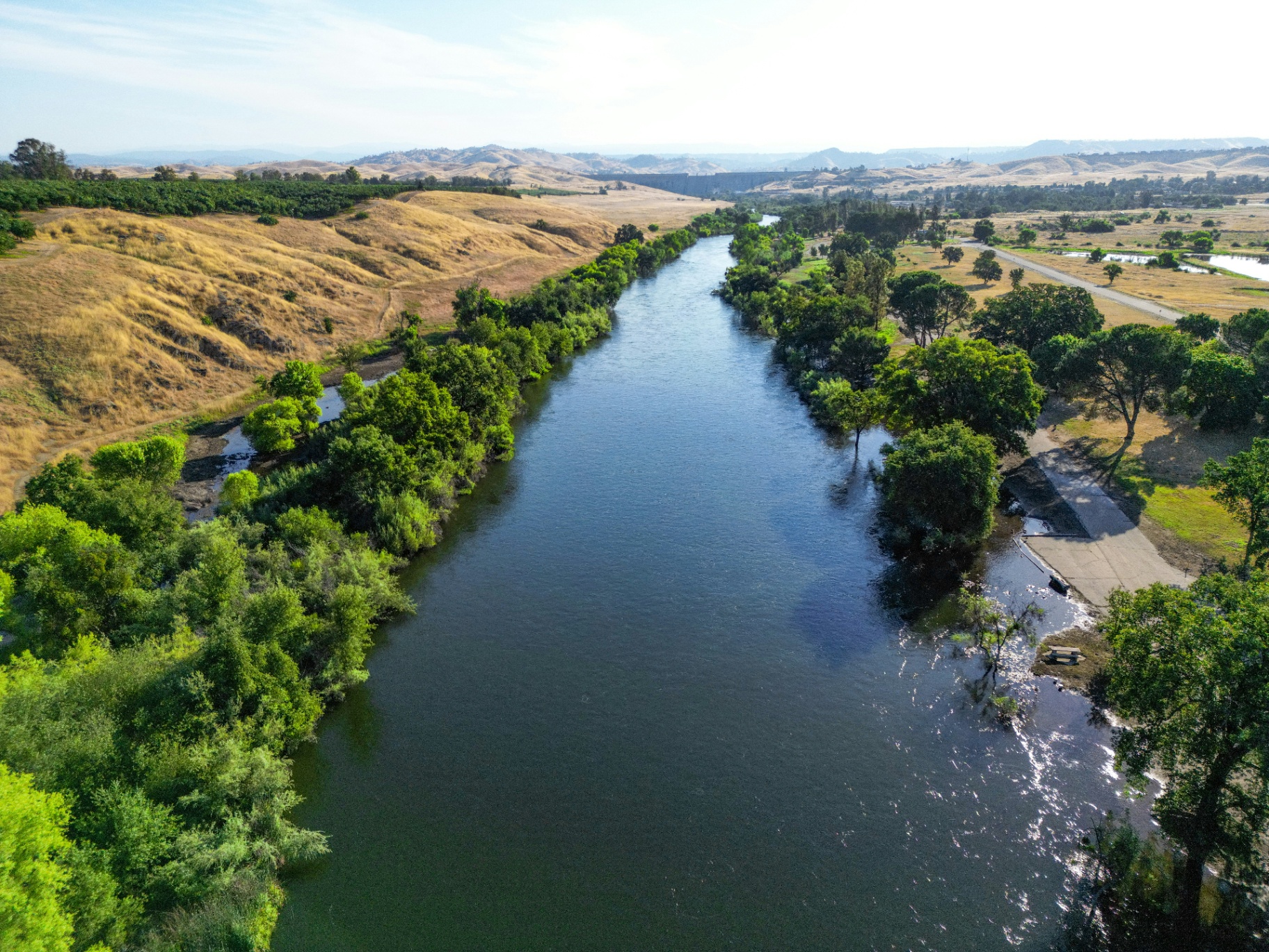 San Joaquin River winding through the Central Valley